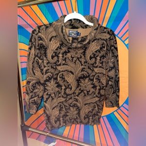 American living brand turtleneck quarter sleeve 💯% cotton soft sweater